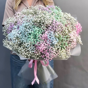 Букет "Леденец" из 25 радужных гипсофил  в Красноармейске