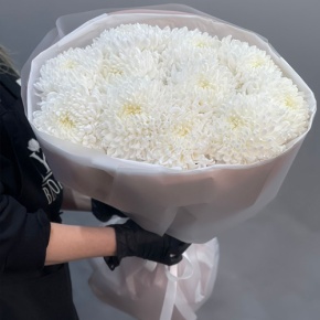 Букет из 11 белых хризантем  в Красноармейске