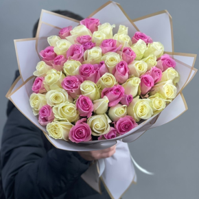 Букет из 51 розы микс  (40 см) в Красноармейске