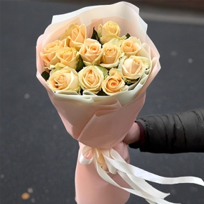 Букет из 11 роз Пич Аваланж (60 см) в Красноармейске