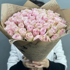 Букет из 51 пастельной розы (40 см) в Красноармейске