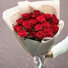 Букет 21 красная роза (60 см) в Красноармейске