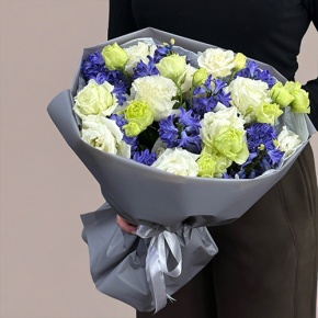 Букет из ароматных гиацинтов и эустом в Красноармейске