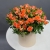 Композиция в шляпной коробке из оранжевых кустовых роз в Красноармейске Композиция в шляпной коробке из оранжевых кустовых роз в Красноармейске