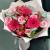 Букет "Маджента" из микса роз, гербер и эвкалипта в Красноармейске Букет "Маджента" из микса роз, гербер и эвкалипта в Красноармейске