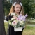 Композиция с георгинами на 1 сентября в белом ящике в Красноармейске