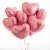 Сердце розовое фольгированный шар с гелием (45 см) в Красноармейске