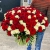 Букет 151 роза красный и белый микс (60 см) в Красноармейске Букет 151 роза красный и белый микс (60 см) в Красноармейске