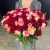 Букет 151 роза красный микс (50 см) в Красноармейске